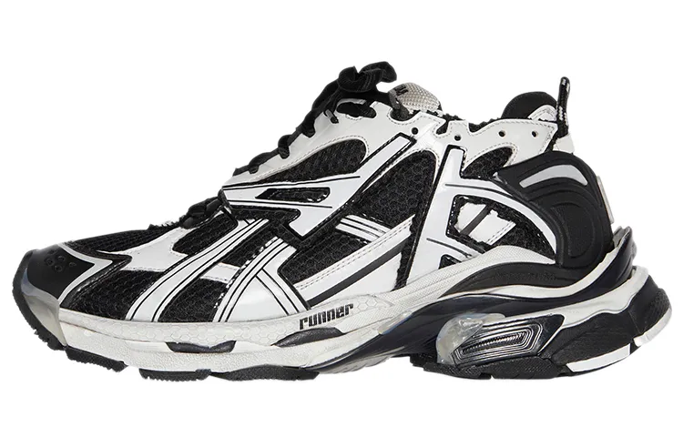 Balenciaga Runner White Black White Women's
