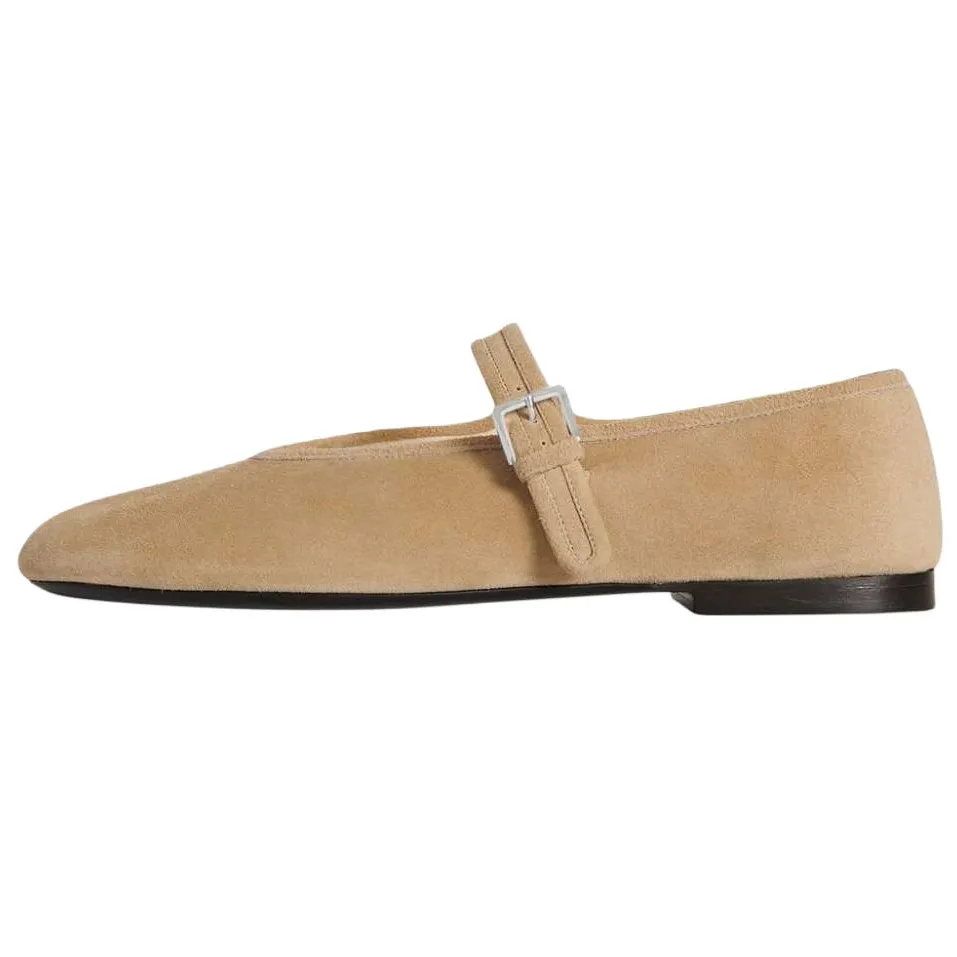 THE ROW Boheme MJ Flat Mary Jane Shoes Women's Tawny