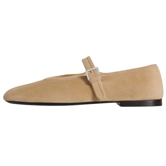 THE ROW Boheme MJ Flat Mary Jane Shoes Women's Tawny