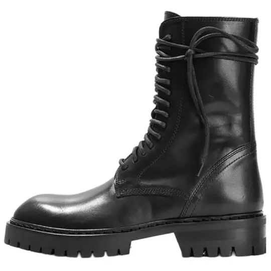 Ann Demeulemeester Tucson Nero Casual Short Combat Boots Women's Black