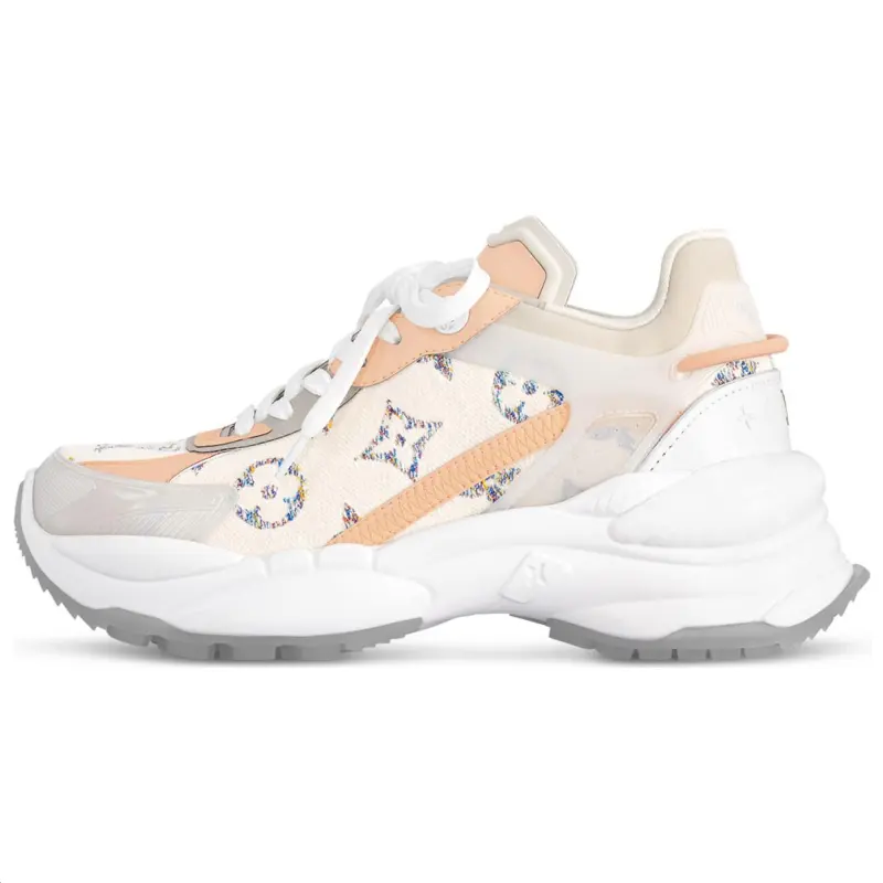 LOUIS VUITTON Run 55 Low top Chunky Sneakers Women's Beige