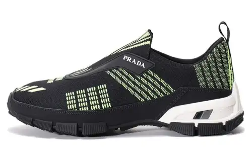 PRADA Crossection Knit Low 'Black Neon Green'