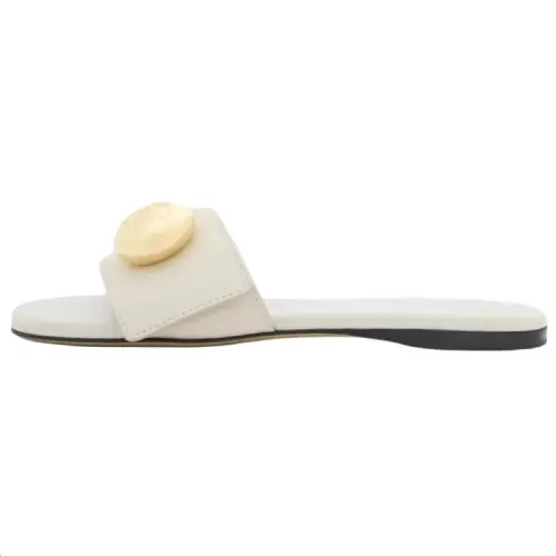 LOEWE Anagram Slide Slippers Women's White