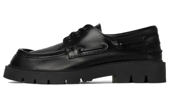 Bottega Veneta Haddock Casual Loafers Shoes Men's Black