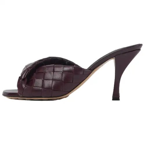 Bottega Veneta Blink Slide Slippers 8cm Women's Dark Red