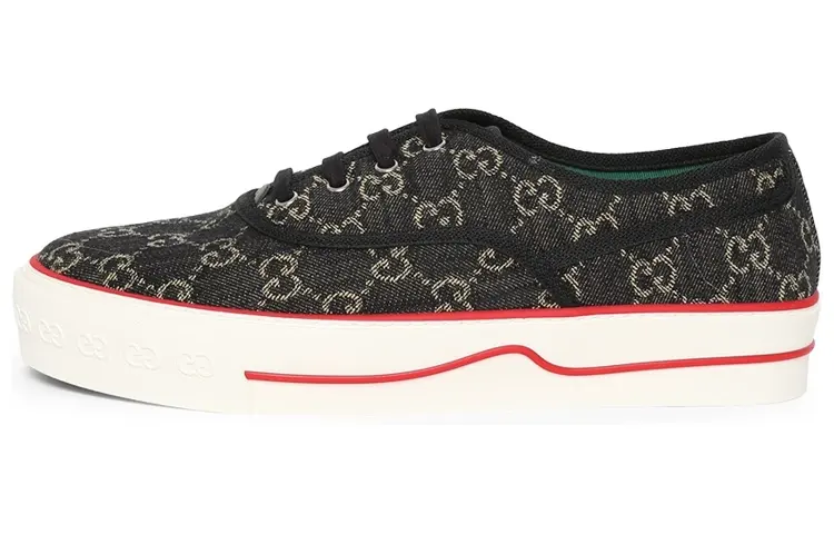 Gucci Tennis 1977 Low 'GG Logo - Black Denim'