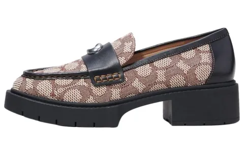 COACH Leah Loafers Women's Black Umber