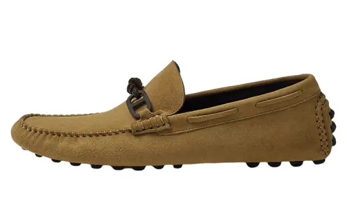HERMES Alessandro Loafers Men's Brown