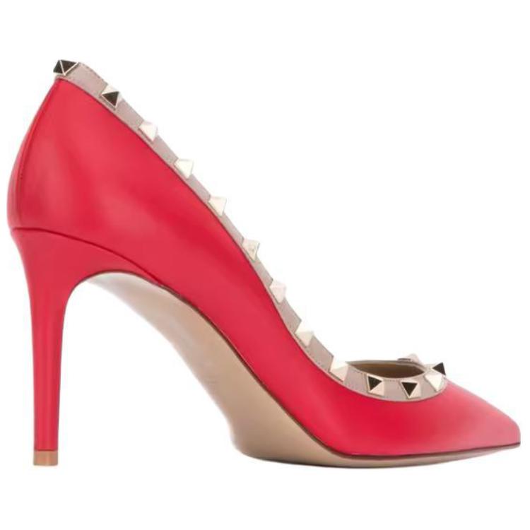 Женские туфли Valentino VLogo Signature (красный) — фото 4
