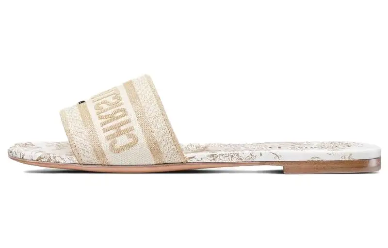 DIOR Dway Slide Slippers Women's White