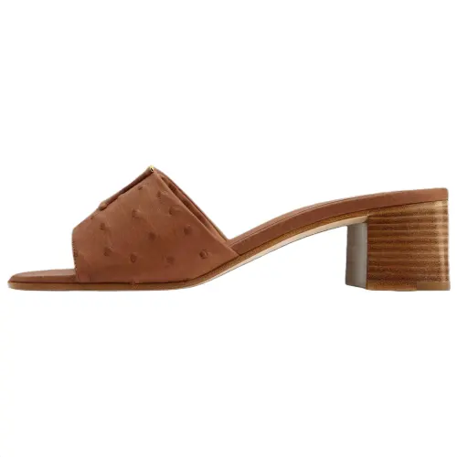 LOUIS VUITTON Slide Slippers 4.5cm Women's Brown