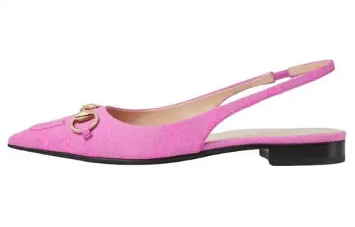 GUCCI Horsebit Casual Shoes 1.2cm Women's Pink