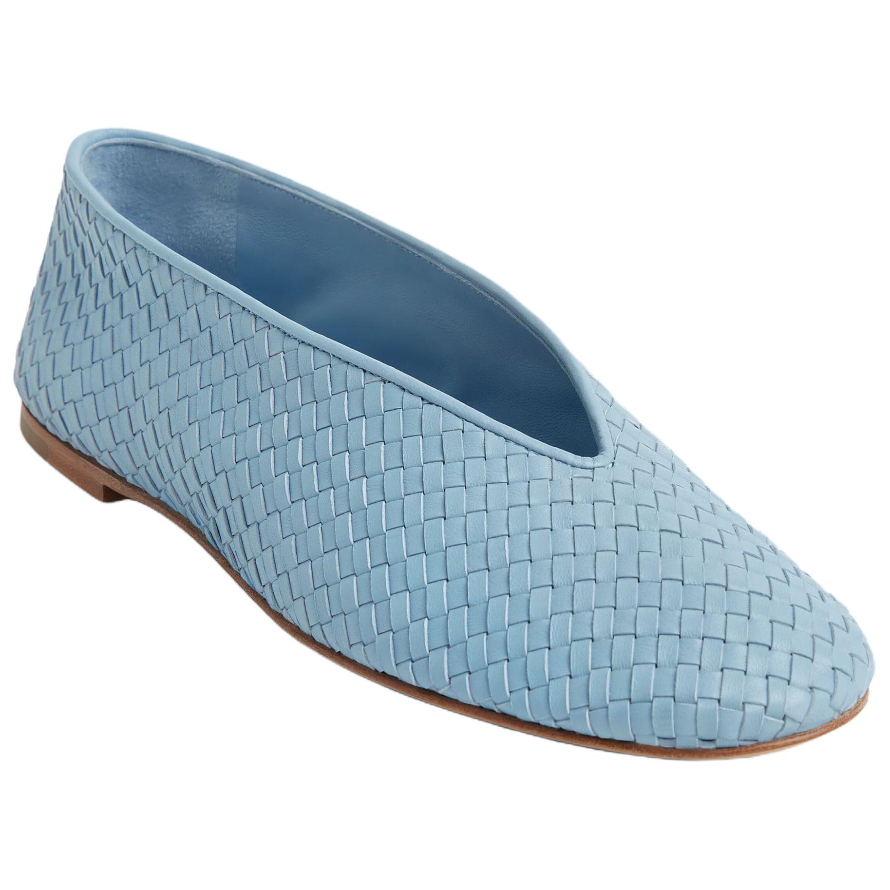 Слипоны Bottega Veneta (синие) — фото 2