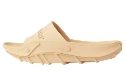 Burberry Logo Slide Slippers Women's Tawny
