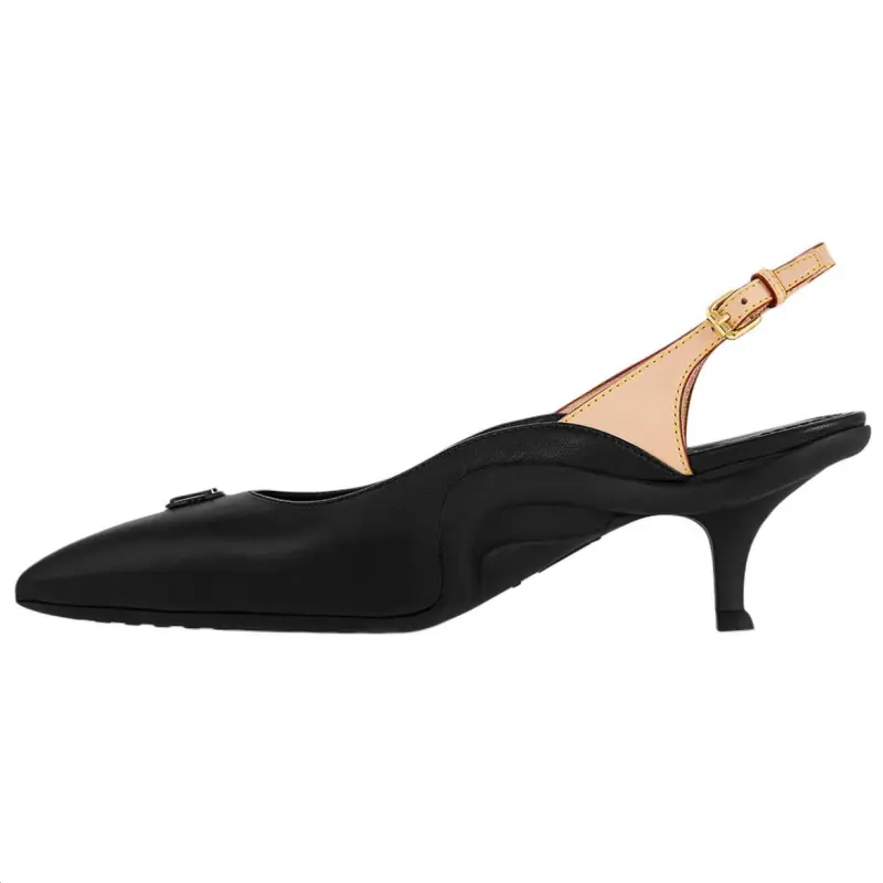 LOUIS VUITTON Archlight Sheepskin High Heels 5.5cm Women's Black