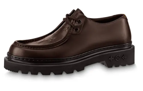 LOUIS VUITTON Ranger Leather Derby Shoes Casual Shoes Men's Brown