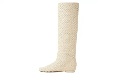 Bottega Veneta Canalazzo Knee high Boots Women's Beige