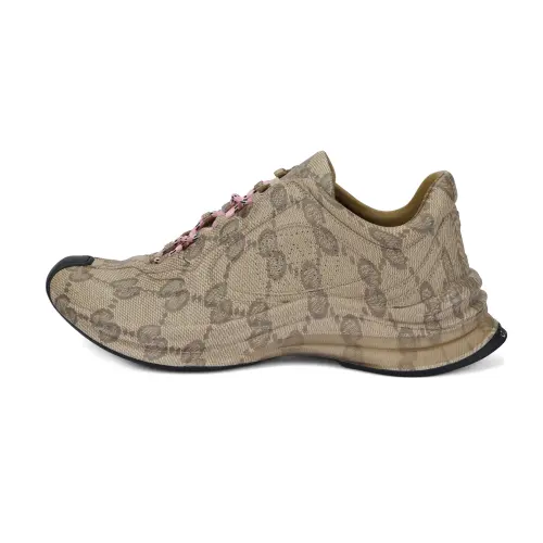 Gucci Wmns Run Sneaker 'Beige Ebony Monogram' Women's