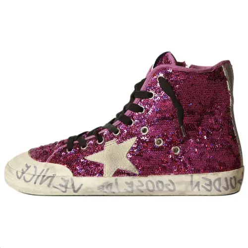 Golden Goose Francy High top Skateboard Shoes Women's Pink