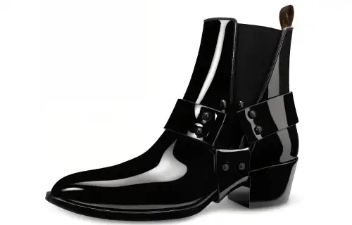 LOUIS VUITTON Rhapsody Ankle Boots 'Glossy Black Rubber' Women's