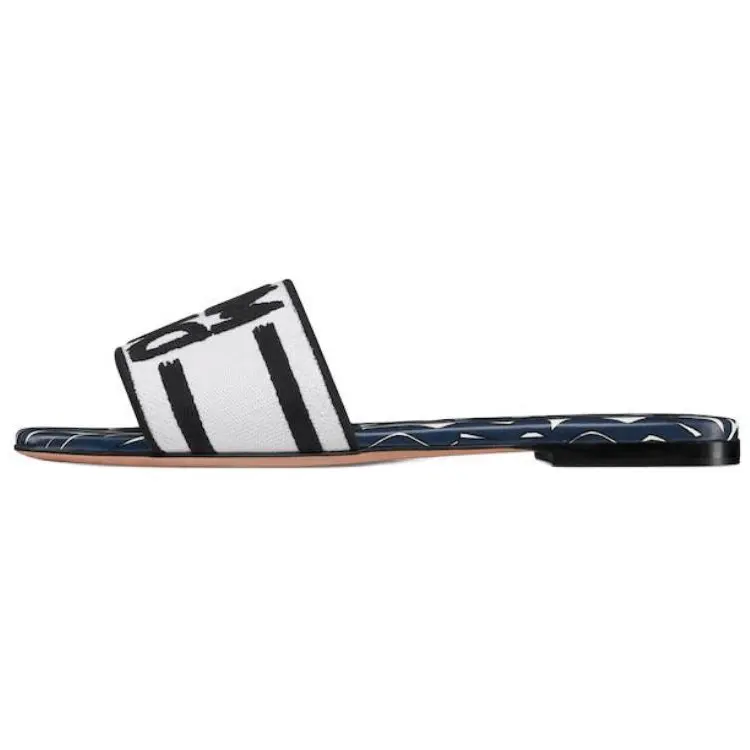 DIOR Dway Slide Slippers Women's White
