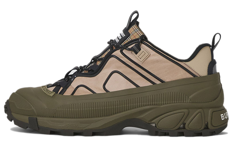 Burberry Burberry Arthur Burberry Functional Check Pattern Outdoor Low-top Hiking Shoes Men's Beige