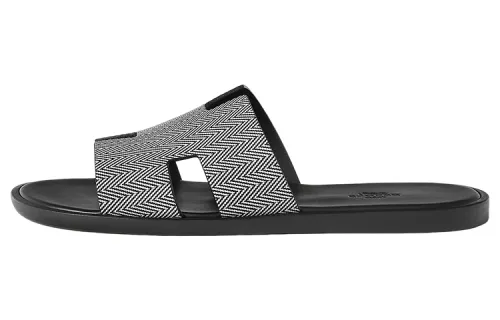 HERMES Izmir Slide Slippers Men's Black White