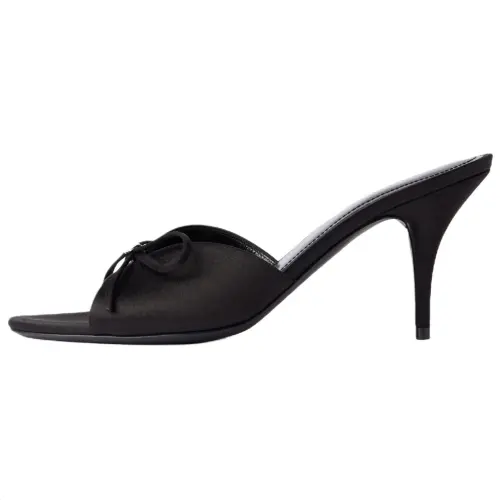 Balenciaga Knife Slide Slippers 8cm Women's Black