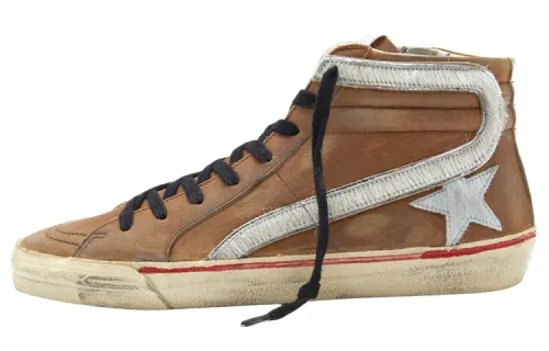Golden Goose Leather Slide Hi-top Sneakers