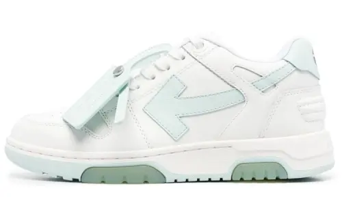 OFF WHITE Out Of Office Low Top Sneaker 'White Teal' Women's