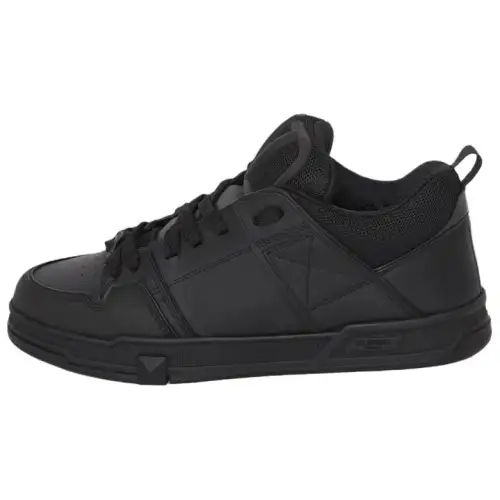 Valentino Open Lace Up Low top Stylish Skateboarding Shoes Men's Black