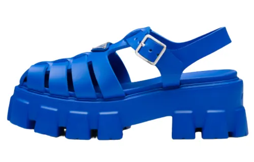 PRADA Roman Sandals Women's Light Blue