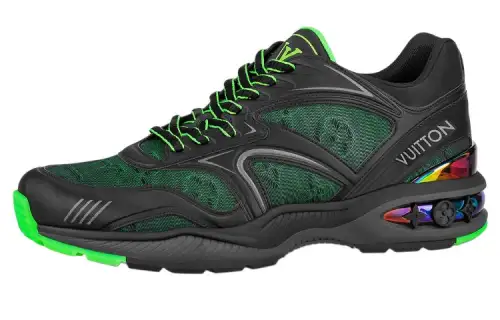 LOUIS VUITTON Trail Low top Casual Shoes Men's Black Green