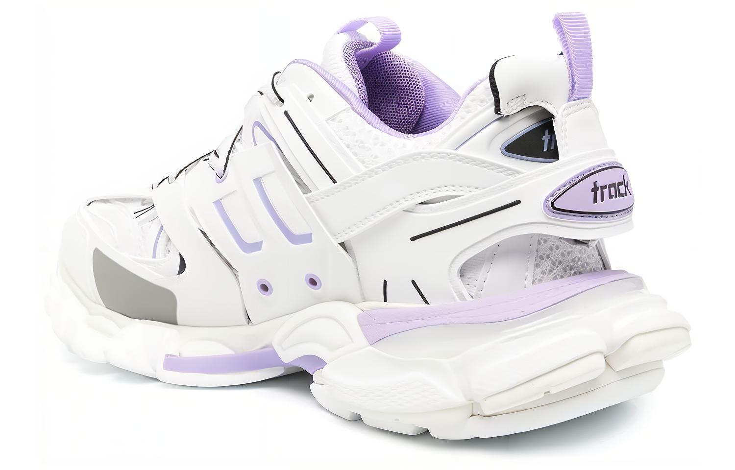Женские кроссовки Balenciaga Track (бело-фиолетовые) — фото 3