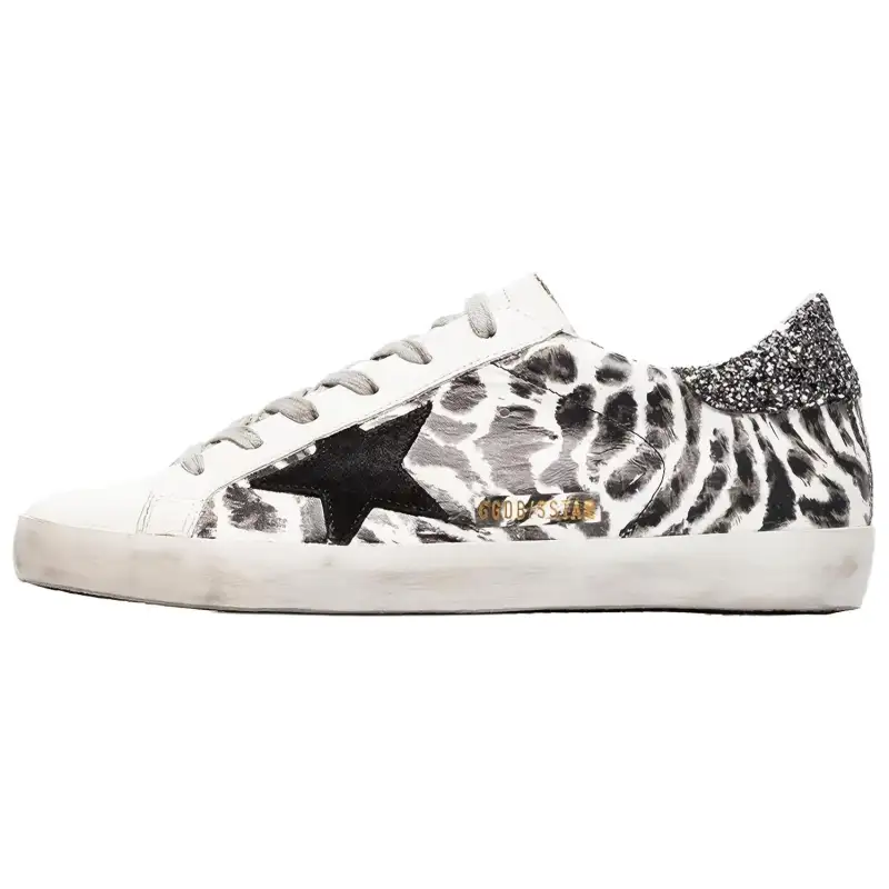 Golden Goose Super Star Leather Low top Skateboard Shoes Women's Black