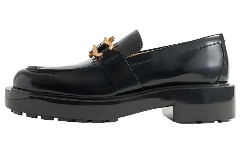 Bottega Veneta Leather Loafers Men's Black
