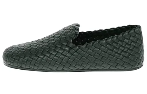 Bottega Veneta Nappa Intrecciato Loafers Green