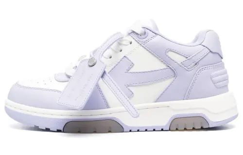 OFF WHITE Out Of Office Calf Leather Sneaker 'Purple White' Women's