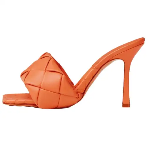 Bottega Veneta Lido Slide Slippers Women's Orange