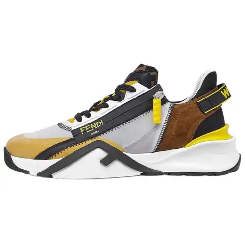 FENDI Flow Slip On Gray Yellow