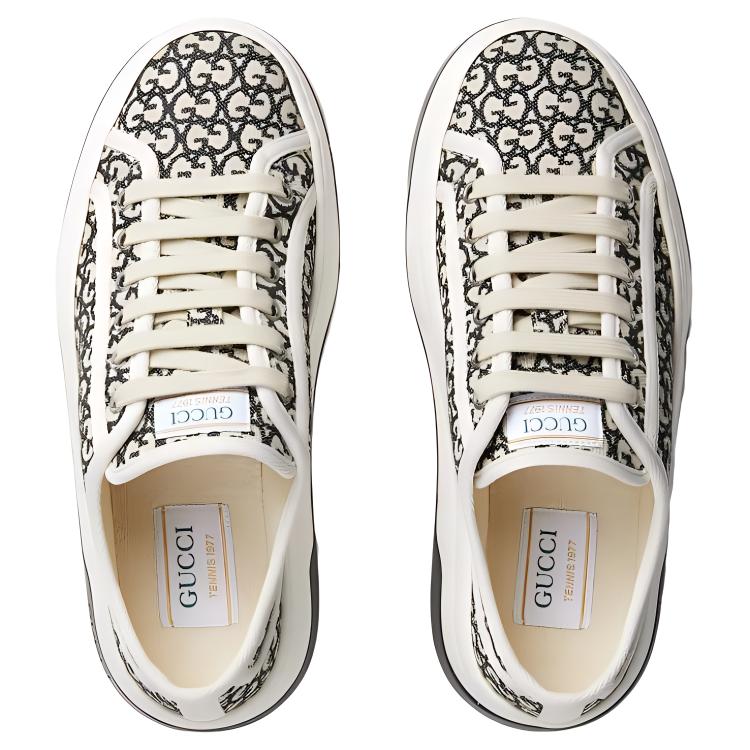 Женские кеды Gucci Tennis 1977 (черные) — фото 4