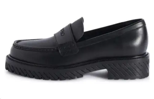OFF-WHITE Military Logo Debossed Slip-On Loafers Women's