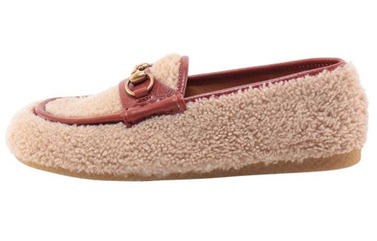 Мужские туфли Gucci Horsebit Loafers (светло-коричневые)