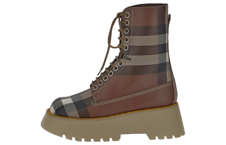 Женские ботинки Burberry Short Boots (редко-коричневые)