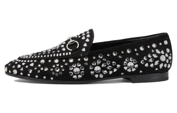 GUCCI Suede Women's Casual Shoes Women's Black