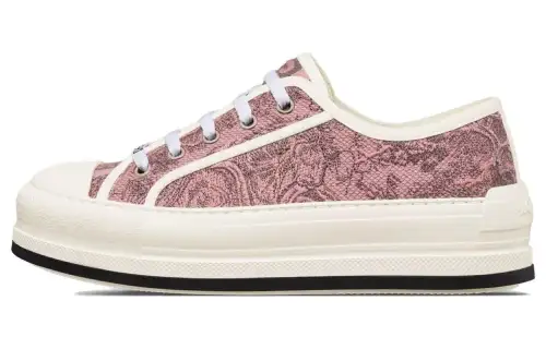 DIOR Walk'n'Dior Platform Shoes Low top Canvas Shoes Women's Pink