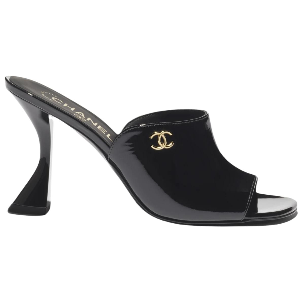 Женские туфли Chanel 26C 9.5cm (черный) — фото 2