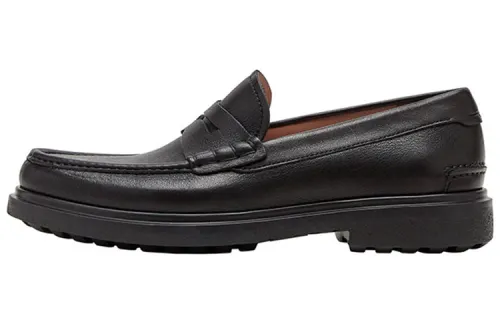 FERRAGAMO Leather Penny Loafers