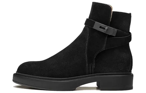 HERMES Ankle Boots Women's Black