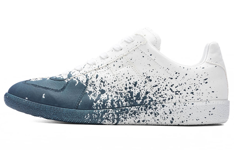 Мужские кеды Maison Margiela Replica (бело-голубые)